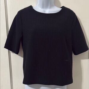 Banana Republic Black Boxy Short Sleeve Tee